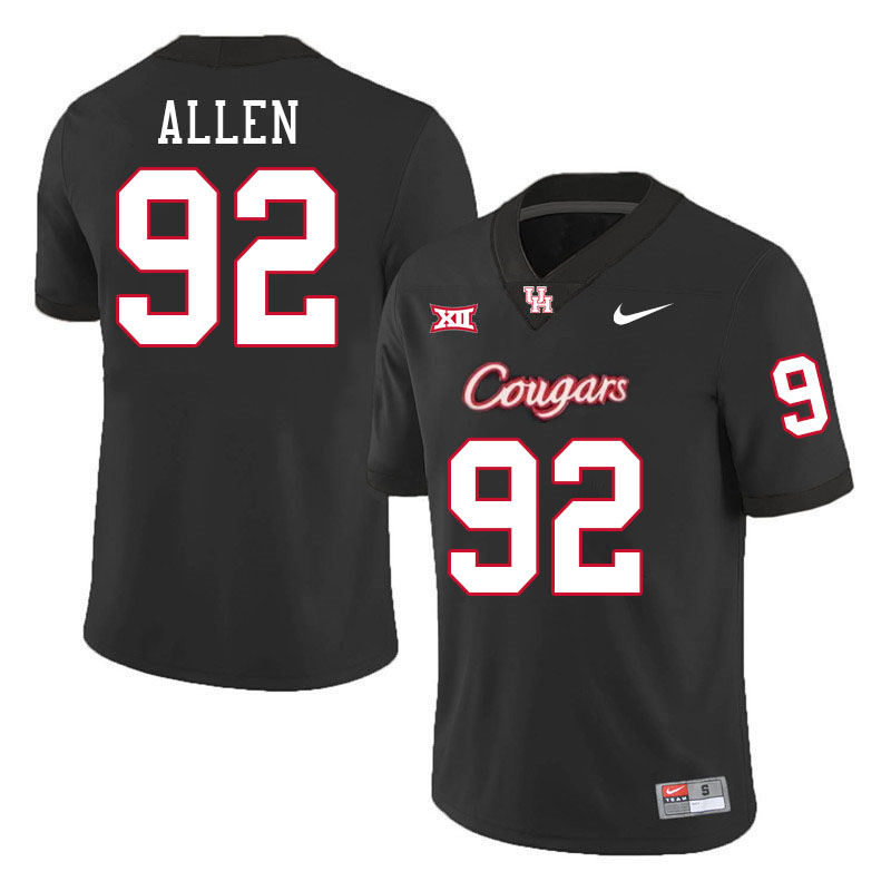 Carlos Allen Houston Jersey,Houston Cougars #92 Carlos Allen Jersey Youth College Uniforms-Black